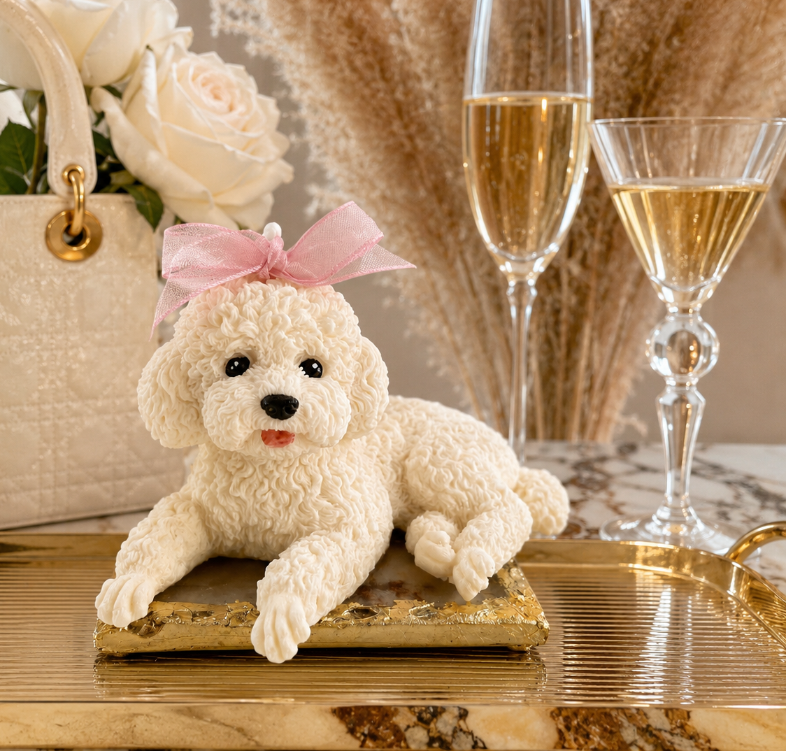 Vela Poodle Acostado #1