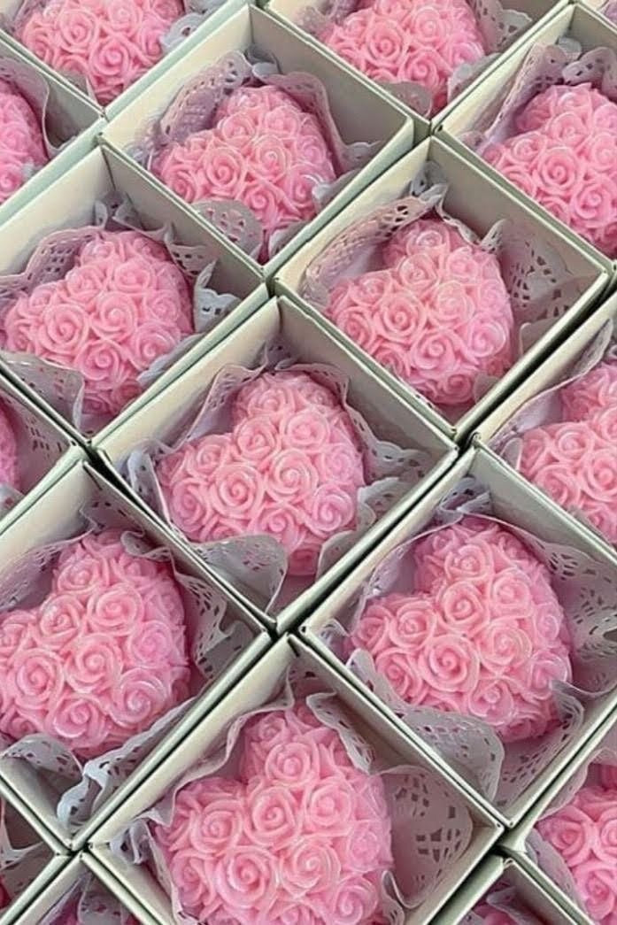 Vela Corazón de Rosas