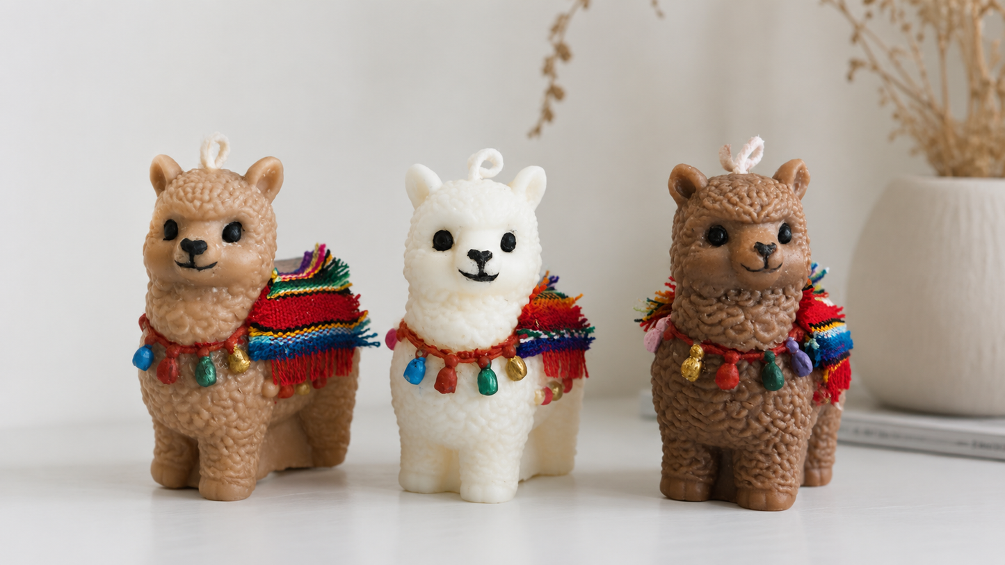 Vela Alpaca de Colores
