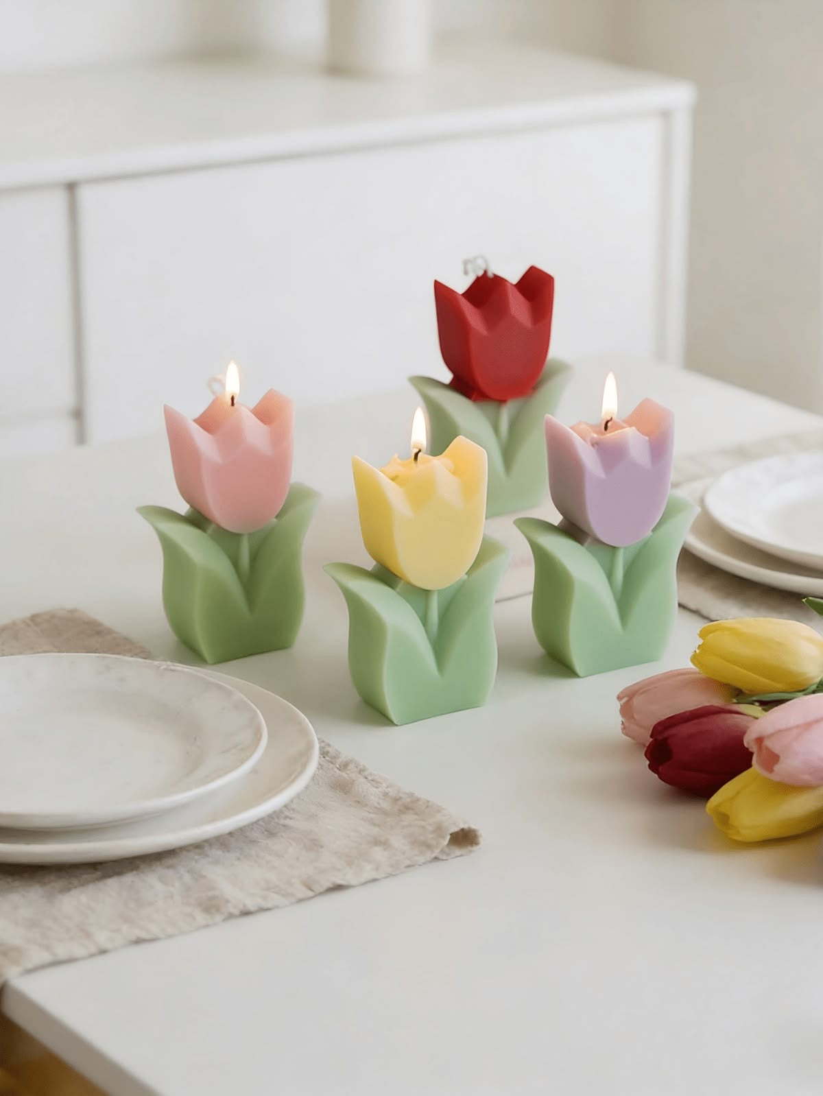 Vela Tulipanes del Jardín