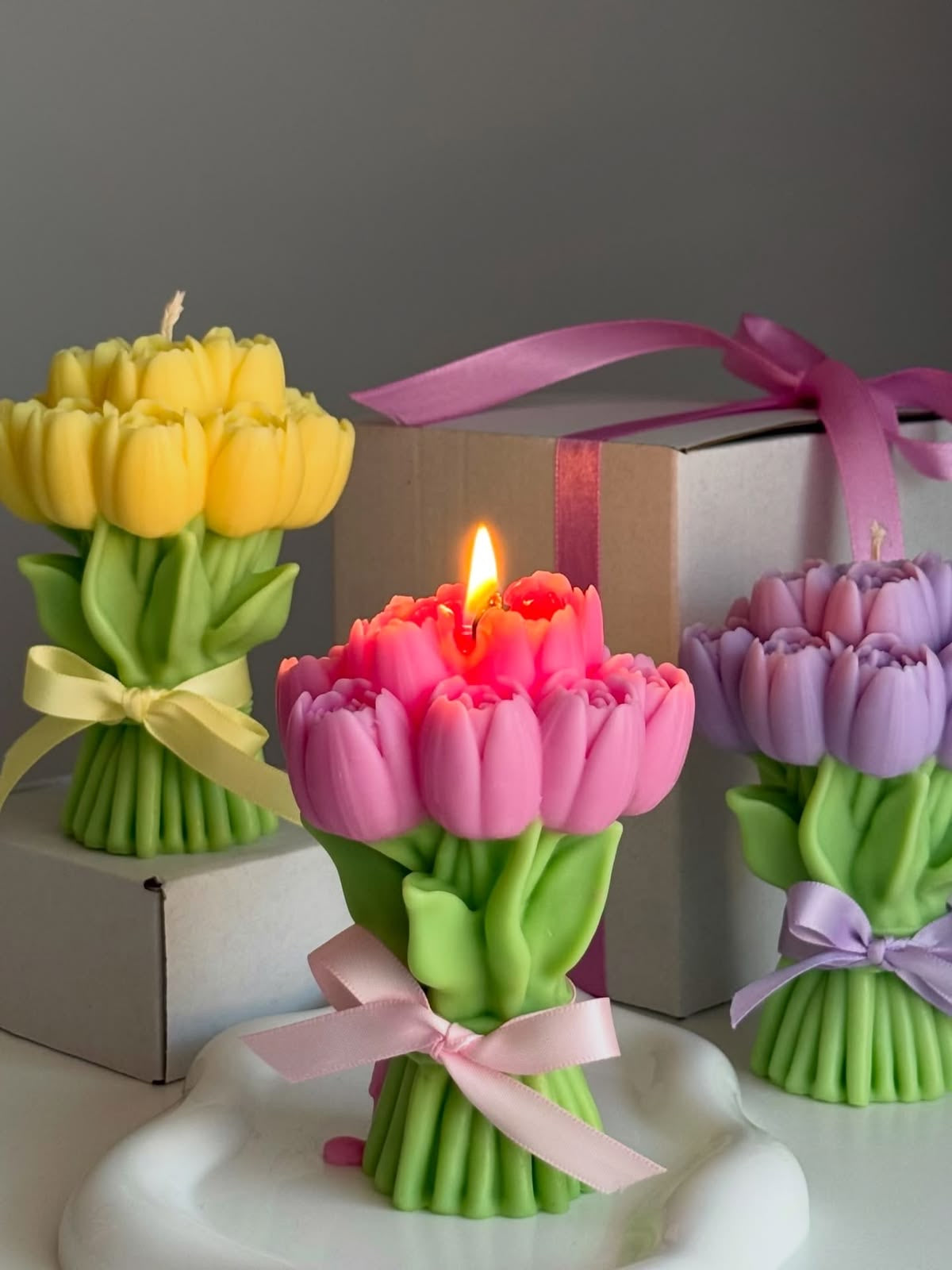 Vela Bouquet Tulipán