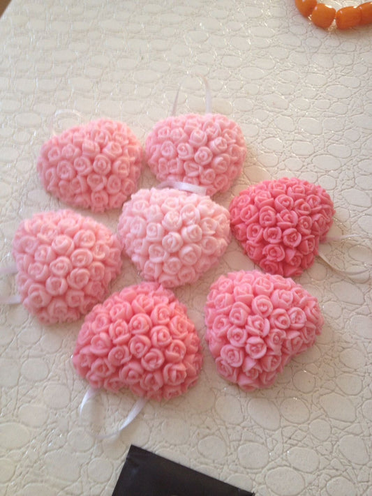 Vela Corazón de Rosas